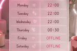 joani — My Schedule💞💞💞