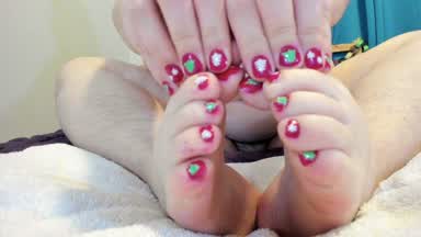 Christmas Nail Sticker Application