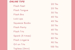 Tip Menu
