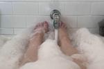 soapy toes!