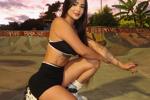 skater girl, sexy and fast