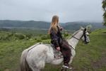 horseback riding in the mountains