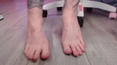 feet posing on the floor
