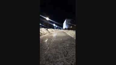 my walk under the night sky