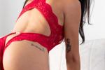 Red Lingerie on Bed