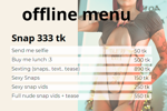 Offline menu