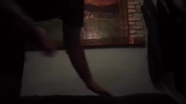 playing with my ass from my bed