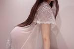 Secret pics in student dorm white lingerie dress