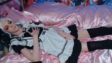 shy maid gets horny