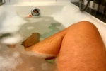 Ass and legs take a bath