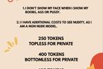 Private Nudity Prices