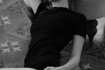 black and white