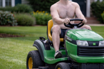 cutting grass