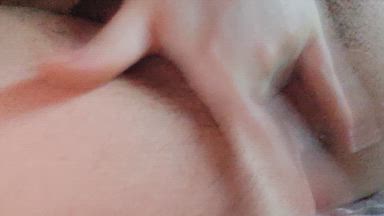 fingering super wet, horned up hairy pussy