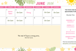 June Schedule