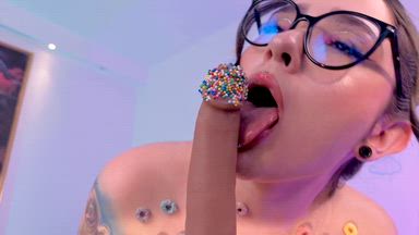 A creamy blowjob
