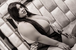 black and white
