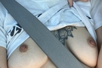 flashing in the car