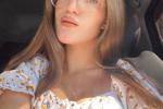 just selfie in cute dress
