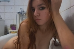 Naked in the bathroom