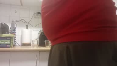 playing with my ass in the kitchen