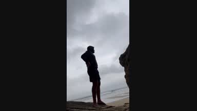 Dirty on the beach