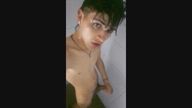 jean — Cum shower