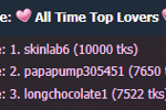 MY TOP LOVERS💕💕💕