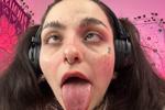 long tongue + ahegao