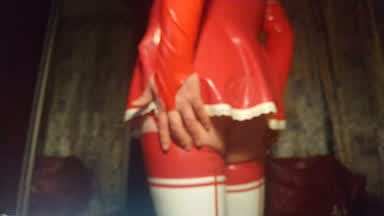 azotik โ Maid in red latex