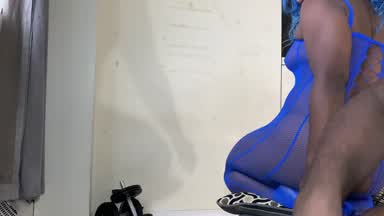 trinity-rose sexy blue fishnets