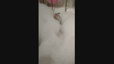 Taking a bath ;)