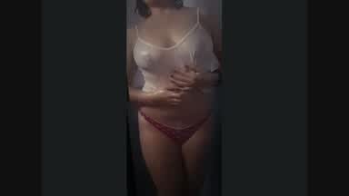 Playing in the shower
