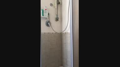 Shower with showing face
