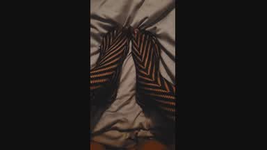 sexy fishnetted wiggly toes