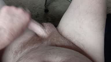 Cum on my hairy belly