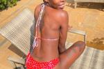 Venny at the pool