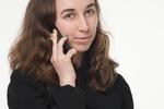 With smartphone