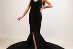 Eroticism and style under a black dress