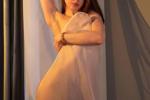 I'm behind transparent curtains