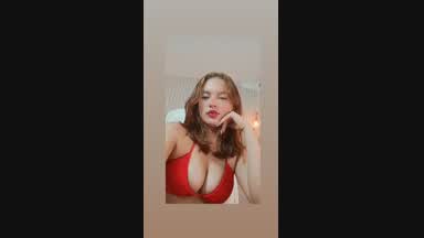 in red