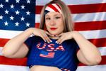 My curves and my tender face celebrating freedom!