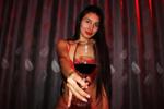 A glass of wine with me?