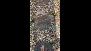 Barefoot walk