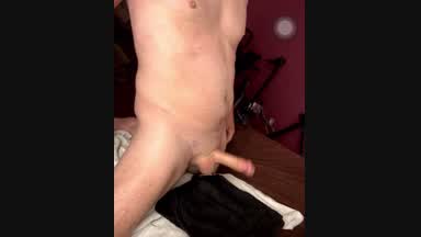 Shaved Stroke till HUGE cumshot
