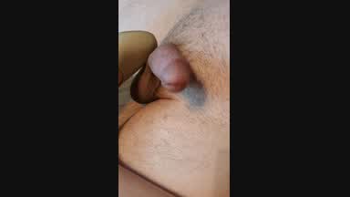 Foot on REAL cock