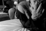 Black and white