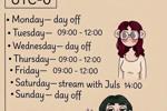 my schedule!