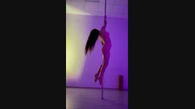 Sexy girl on the pole