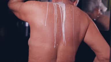 Having fun with milk